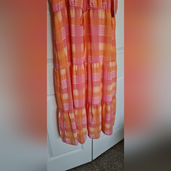 Time and Tru Women's Flutter Sleeve Tiered Dress. Sz, XL - Picture 8 of 11